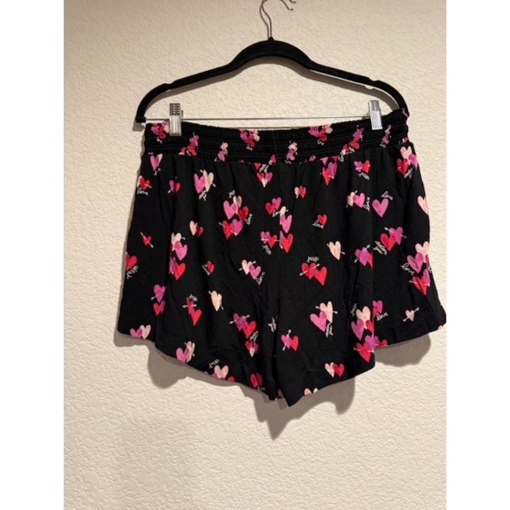 Soma Intimates Cool nights Pink Lace Trim Camisole and Heart Pajama Shorts Large - Picture 10 of 10